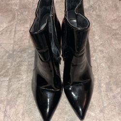 Forever21 Black leather boots women 6.5