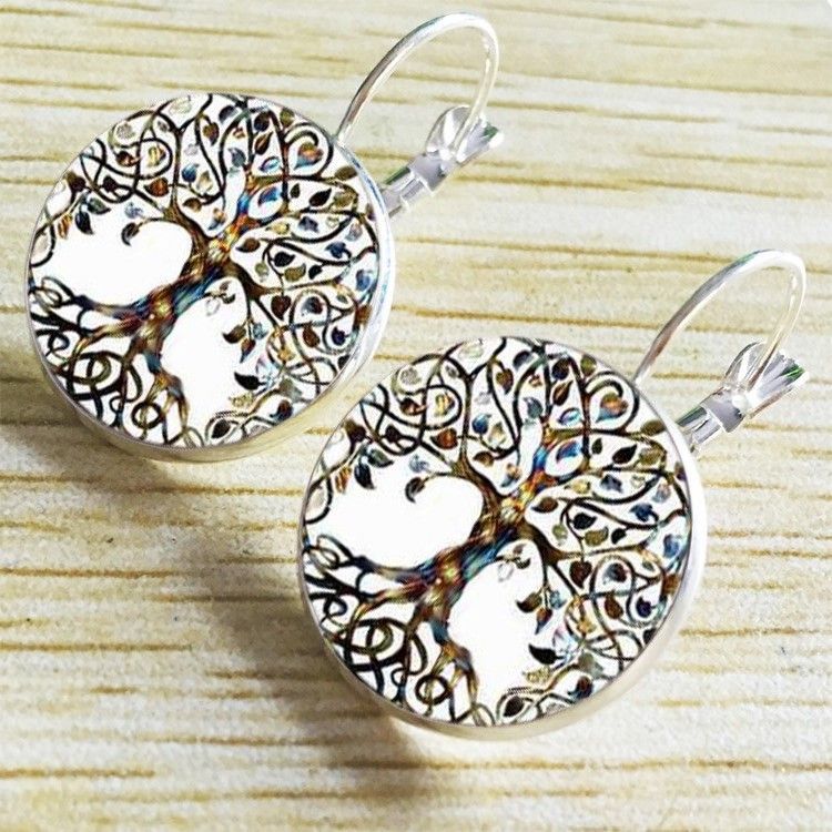 "Trendy Ethnic Flower Earrings Bohemian Vintage Earrings For Women, HA4048

