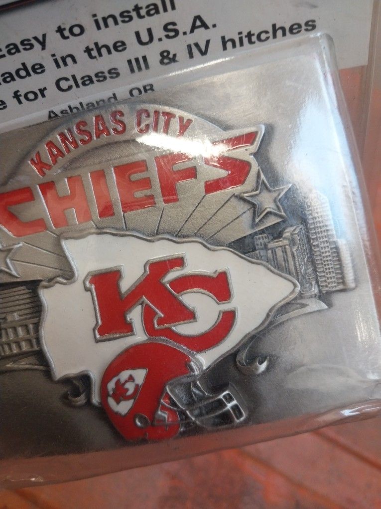 Kc Chiefs Football Team Tow Hitch Cover Brand New Metal