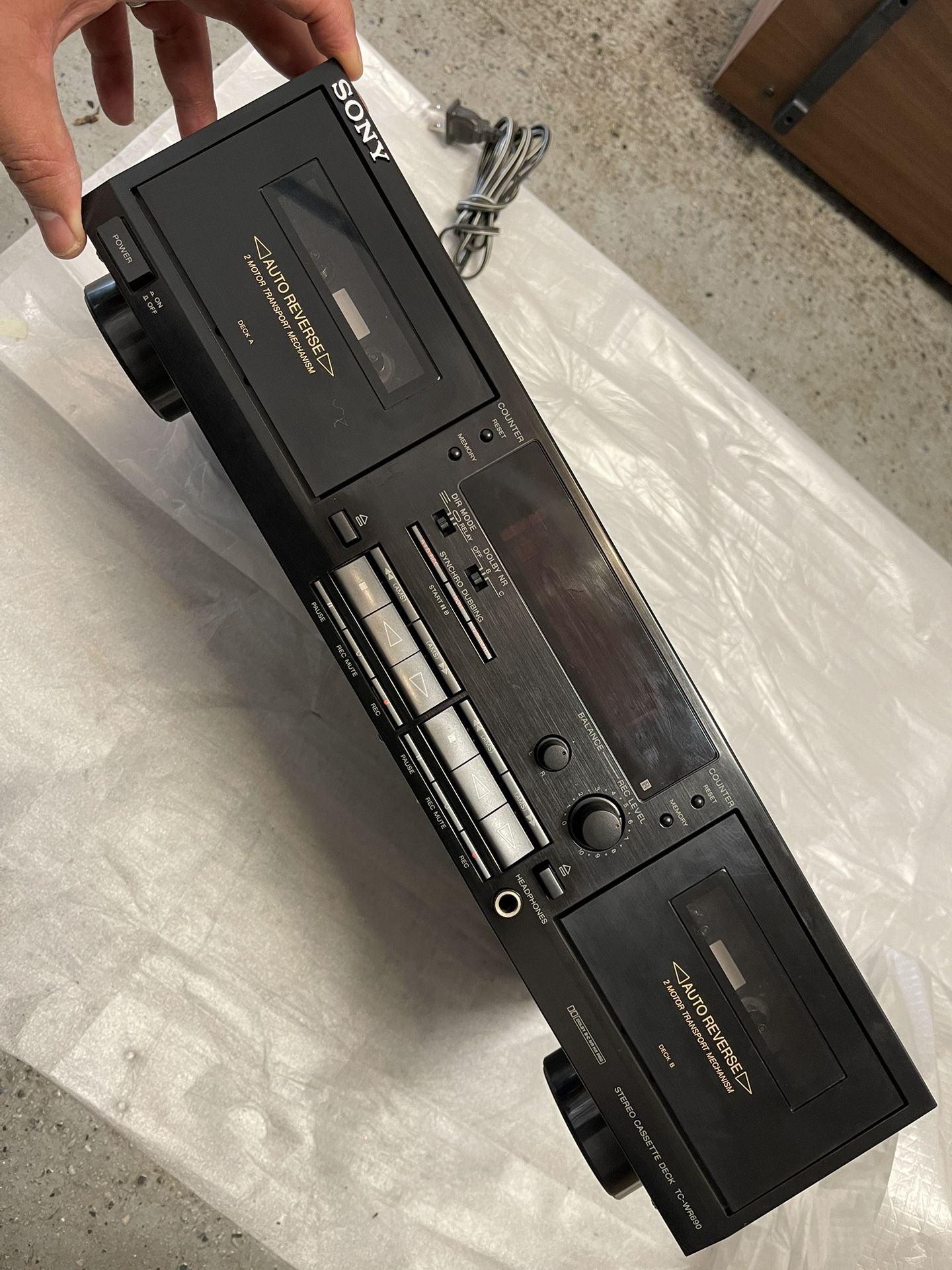 Sony Stereo TC-WR690, 2 Motor AutoReverse Cassette Player REDUCED $100