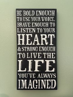 New Inspirational Canvas Home Decor Heart Life