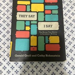 They Say I Say Book