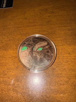 5oz, Pure Copper! Glow In The Dark Alien!
