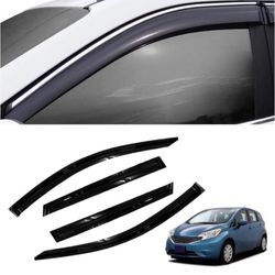 4 Pieces Tape-on Extra Durable Rain Guards Fit for 2014-2019 Nissan Note/Versa Note Hatchback,Window