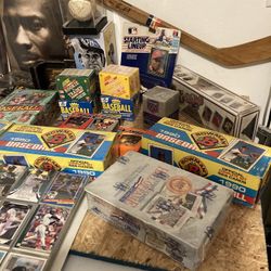 Huge Sport Card Collection  Signed Ball/stick 