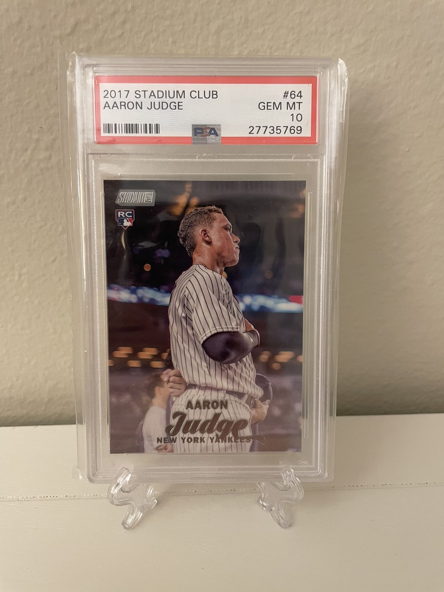 2017 Stadium Club Aaron Judge #64 PSA 10