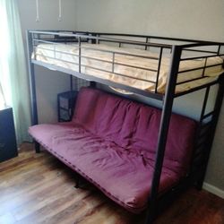 Kids Teens Twin Over Futon Bed 