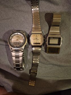Three Casio watches