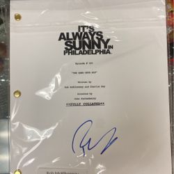  Rob McElhenney Signed Script From It’s Always Sunny In Philadelphia 