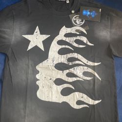 Large Black Hellstar Hstar Classic T-Shirt