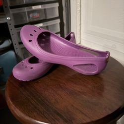 Crocs Kadee Flats Slip-On Ballet Womens Size 6 Purple Lightweight Shoes