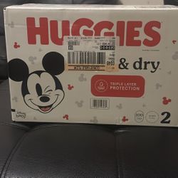 huggies snug and dry size 2 100 count 