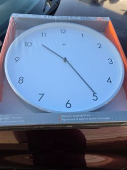 16 Round wall clock brand new