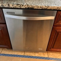 Stainless Steel Whirlpool Dishwasher 
