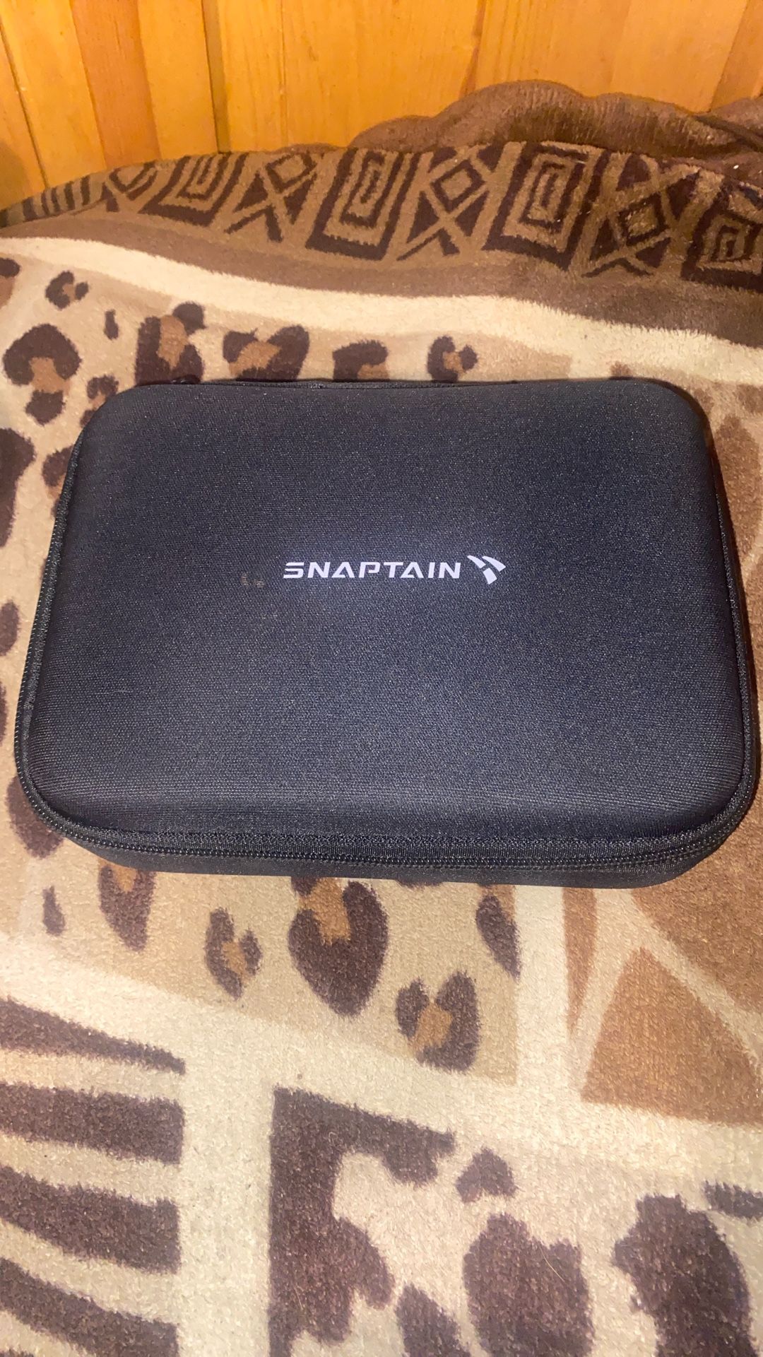 Black and Blue Snaptain Drone With Camera