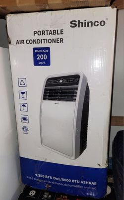 Shinco 8,000 BTU Portable Air Conditioner w/ Remote & Window Kit