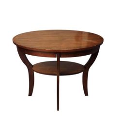 Antique Sabre Leg Double Tier Side Table