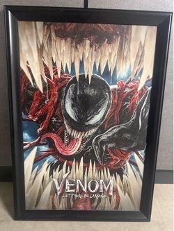 Venom movie theater sized framed posted