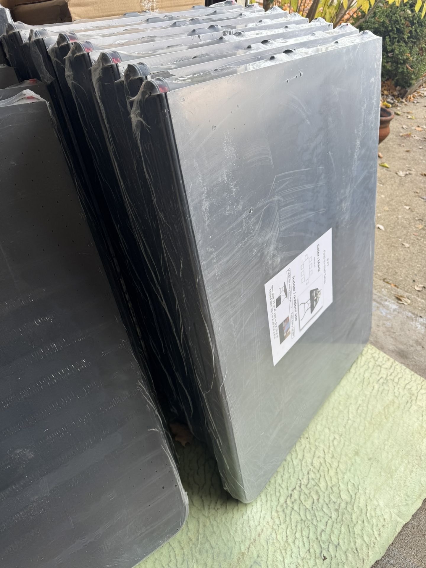 NEW 6 Ft tables, Black Color, $40 Each