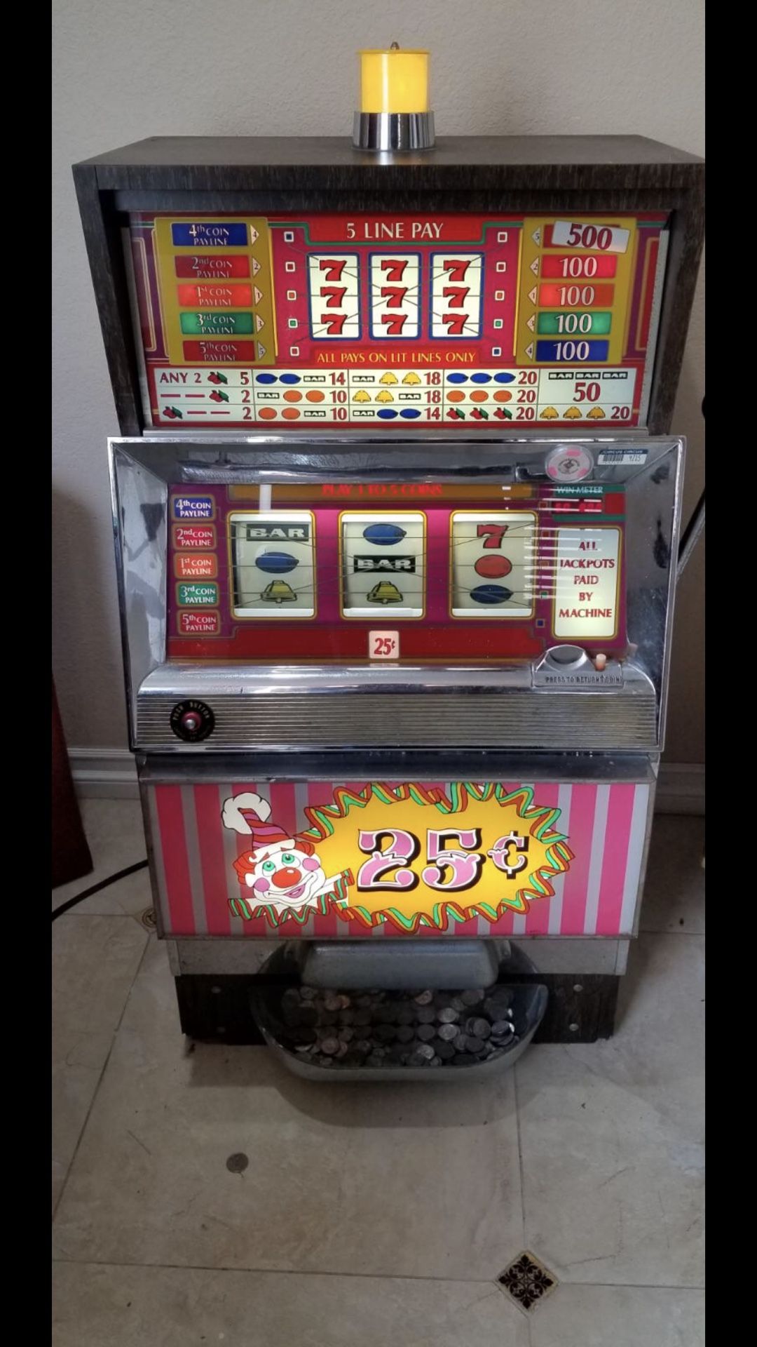 Vintage Circus Circus Slot Machine