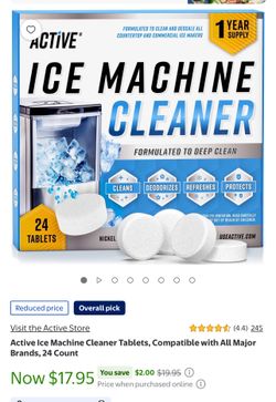 Ice machine cleaning tablet 24 count BRAND NEW