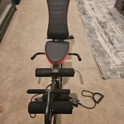 New Weight Bench And Dumbbells 