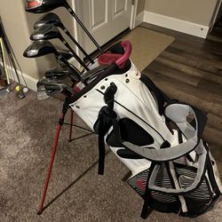 Full Set of Men’s Nike Golf Clubs with Nike Air Hybrid Bag