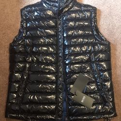 BOSS Hugo Boss Cilla Water-Repellent Gilet Vest Dark Blue Mens Size Large