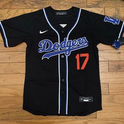 Classic Black Los Angeles Dodgers Shohei Ohtani jersey Fully Stitched