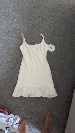 Princess Polly white mini dress size 2