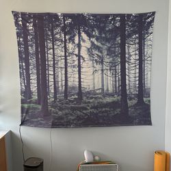 Wall Tapestry Forest Scene 