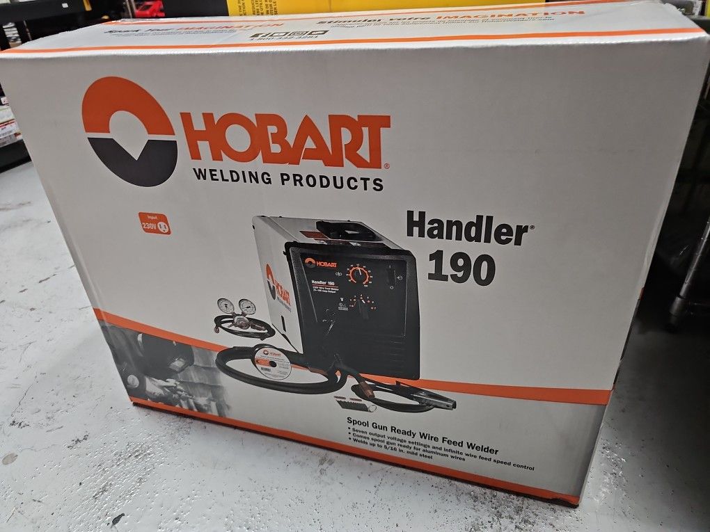 Hobart, Handler 190 Welder, Reconditioned, Volts 230 Max. Amps 190 Mig Ready, Model# 500554R