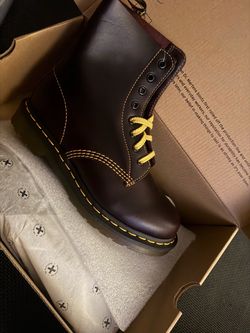 Dr. Martens Dark Brown Leather Lace-Up Boots
