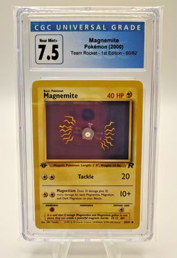 Magnemite 60/82 Team Rocket Regular 1st Edition CGC 7.5