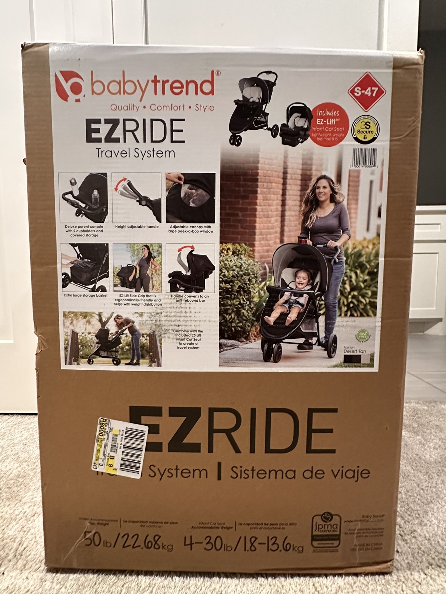 EZ Ride Baby Trend Stoller / Car seat
