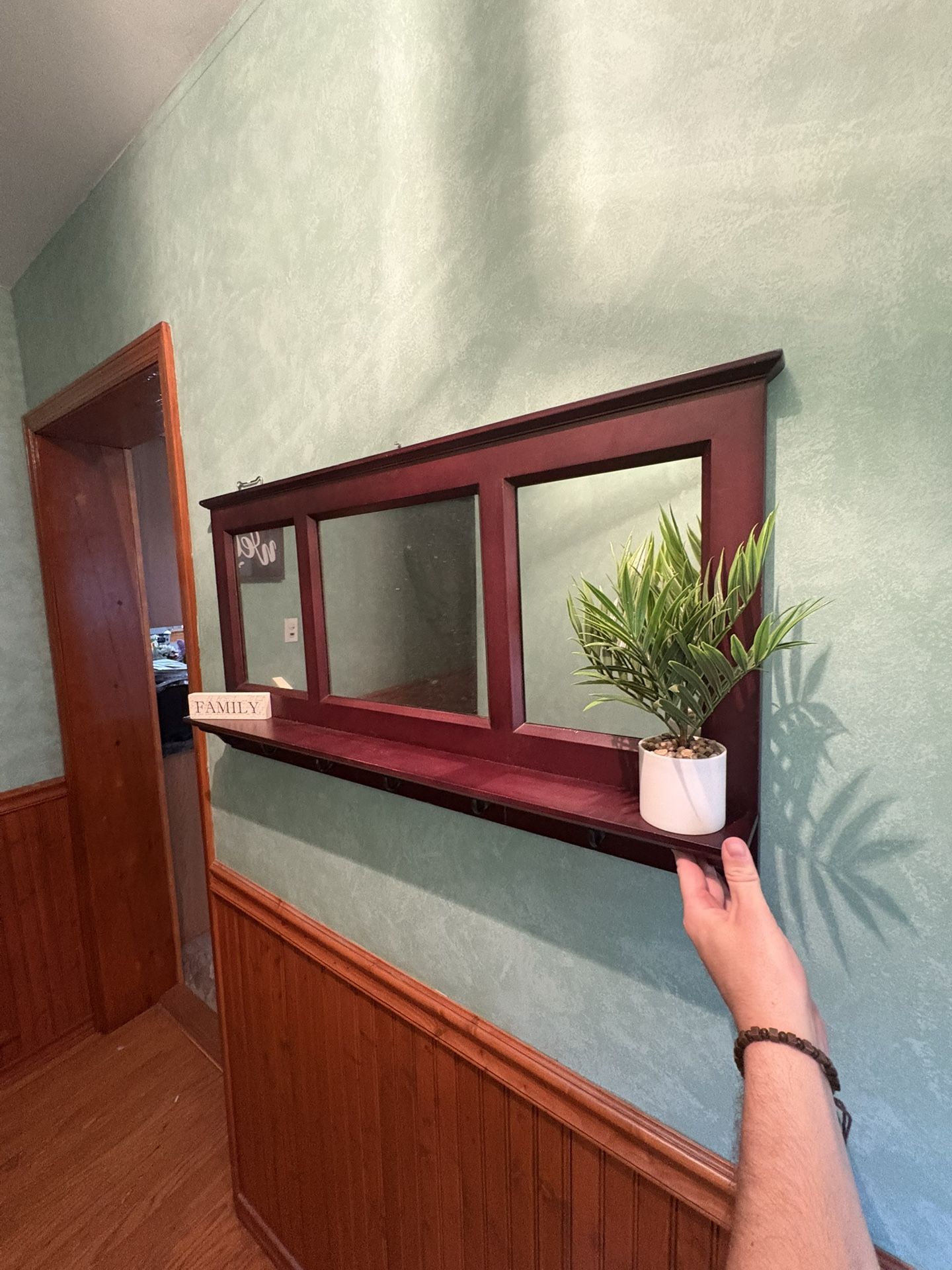 Mirror Coat Rack 