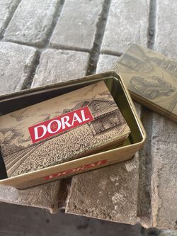 Doral Cigarette Tin With Matches Vintage for Sale in Montgomery, TX