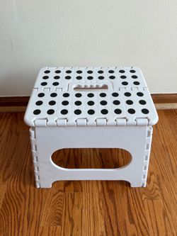 Black Folding Step Stool