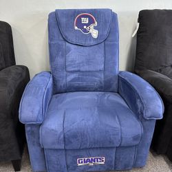 New! NY Giants Recliner ($599 Retail) NFL Officially Licensed Furniture (Liquidating!)