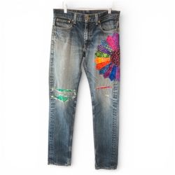 Patchwork Levi’s 511 Denim Jeans