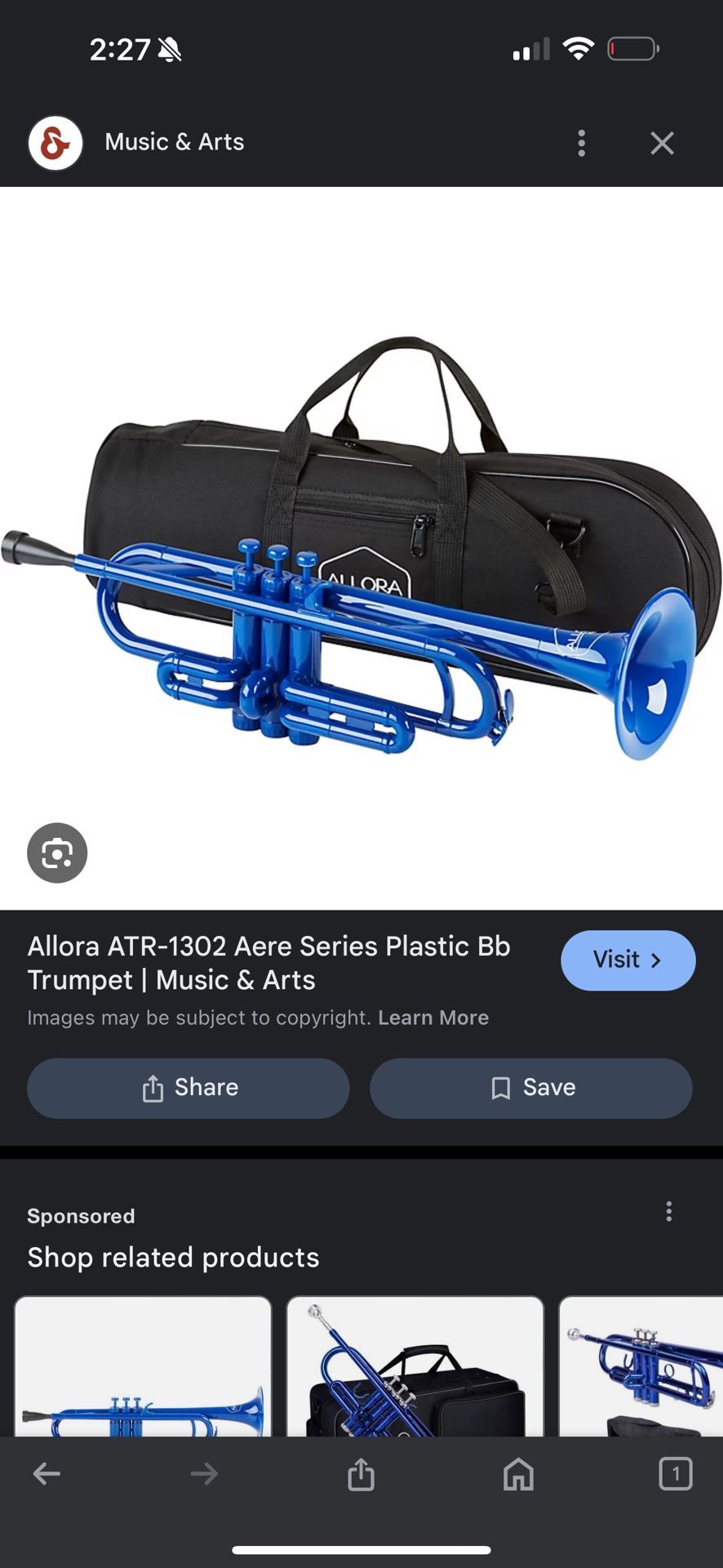 Trumpet Plastic