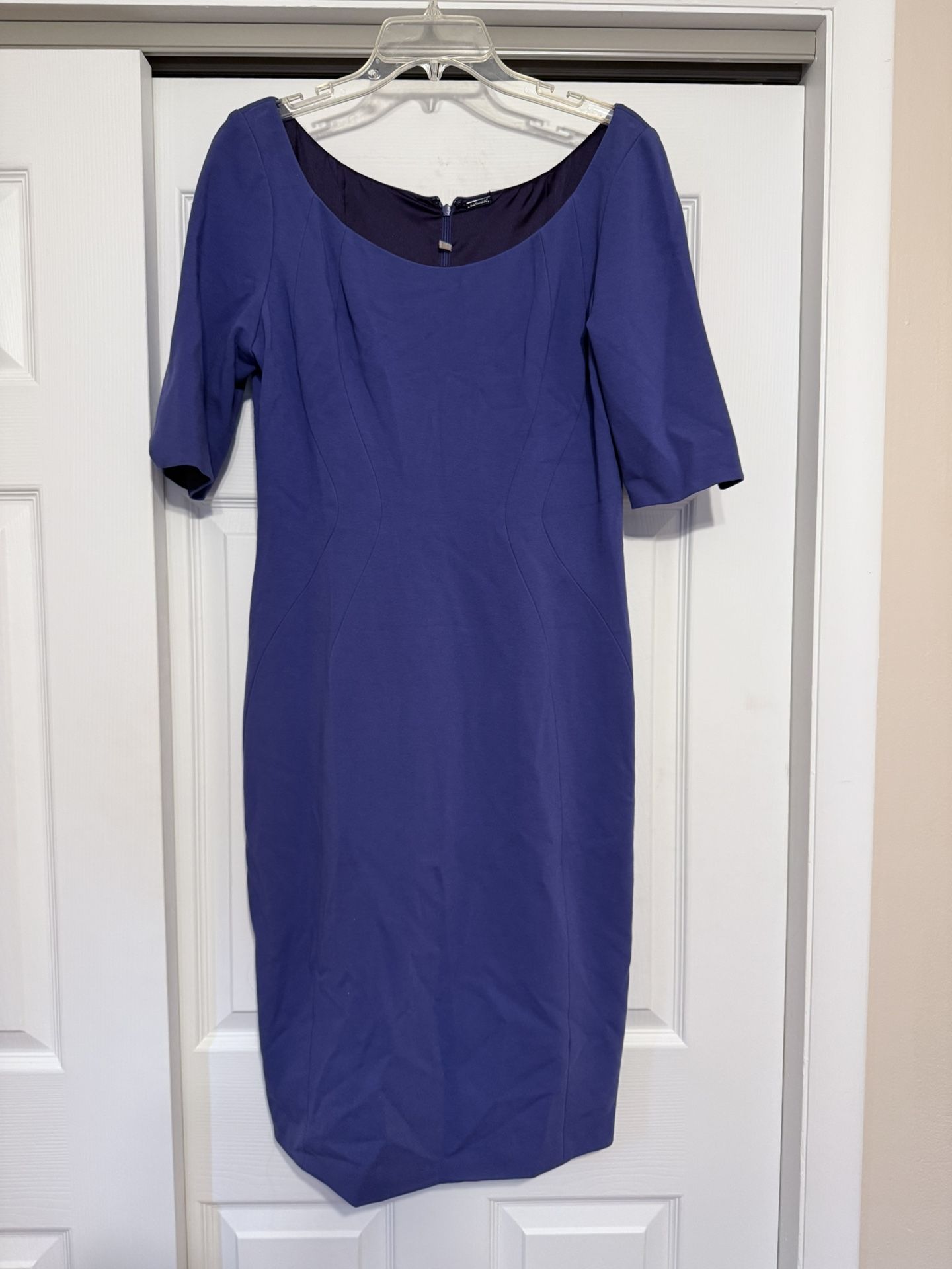 Elie Tahari Blue Sheath Dress - Size 12