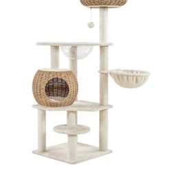 Rattan Cat Tree, Beige - 614523