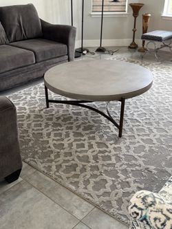 Coffee Table (cement and steel)
