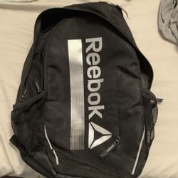 Gently Used Reebok Two Strap Padded Black Bookbag