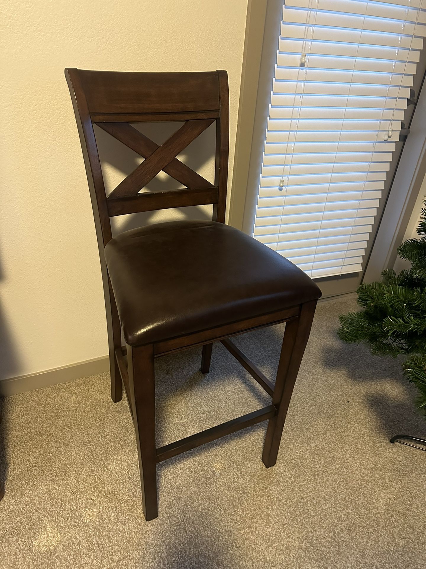 Brown bar stool
