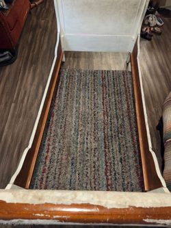 Used Twin wooden sleigh  twin bed frame