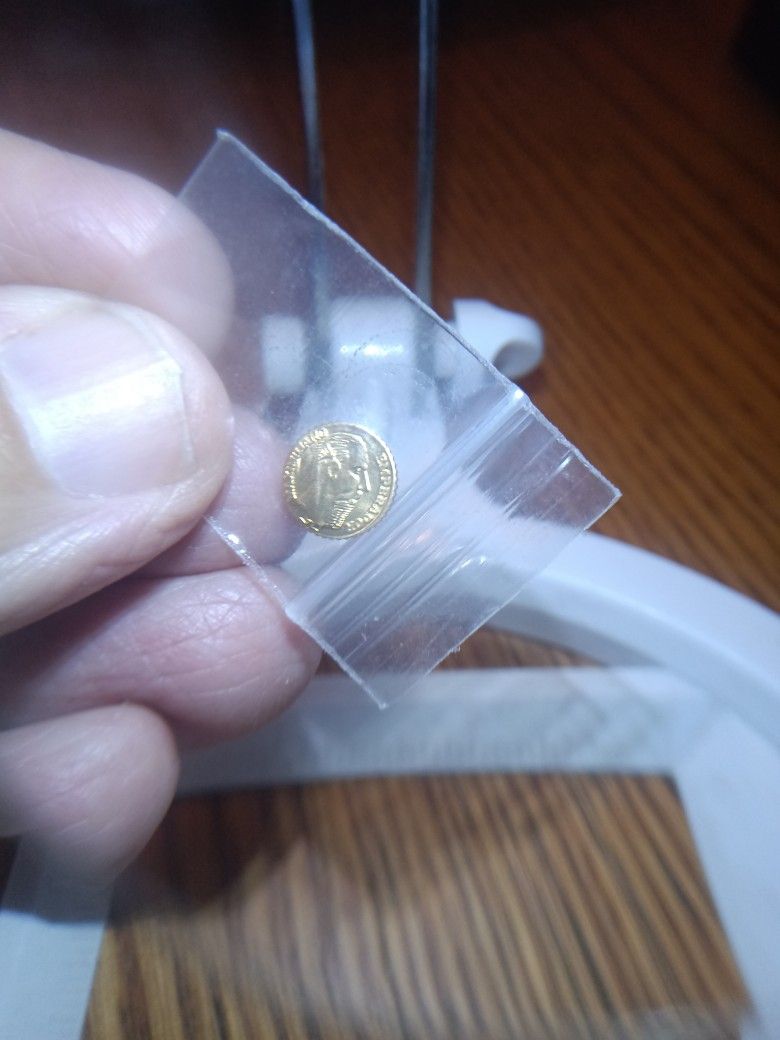 Mini Imperio Mexicano Maximillian Golden Coin