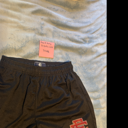 Eric Emanuel EE Basic Mesh Shorts Black/Red EE M Valentines Day Shorts  | Size: L