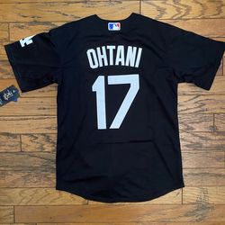 $45Youth and adult Black Los Angeles Dodgers Shohei Ohtani jersey for youth  Fully Stitched